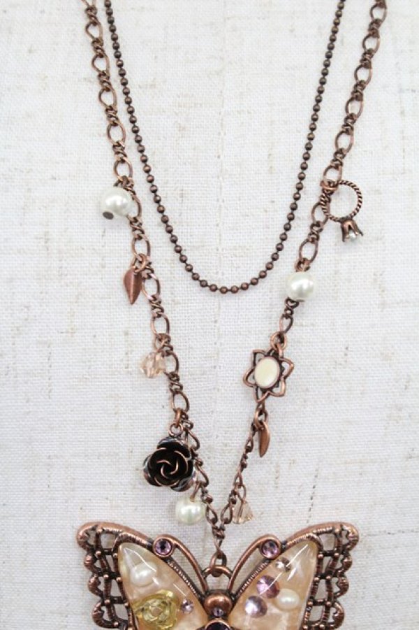 画像4: axes femme / 蝶ワントップネックレス  ブロンズ T-26-02-26-030-AX-AC-SA-ZT (4)