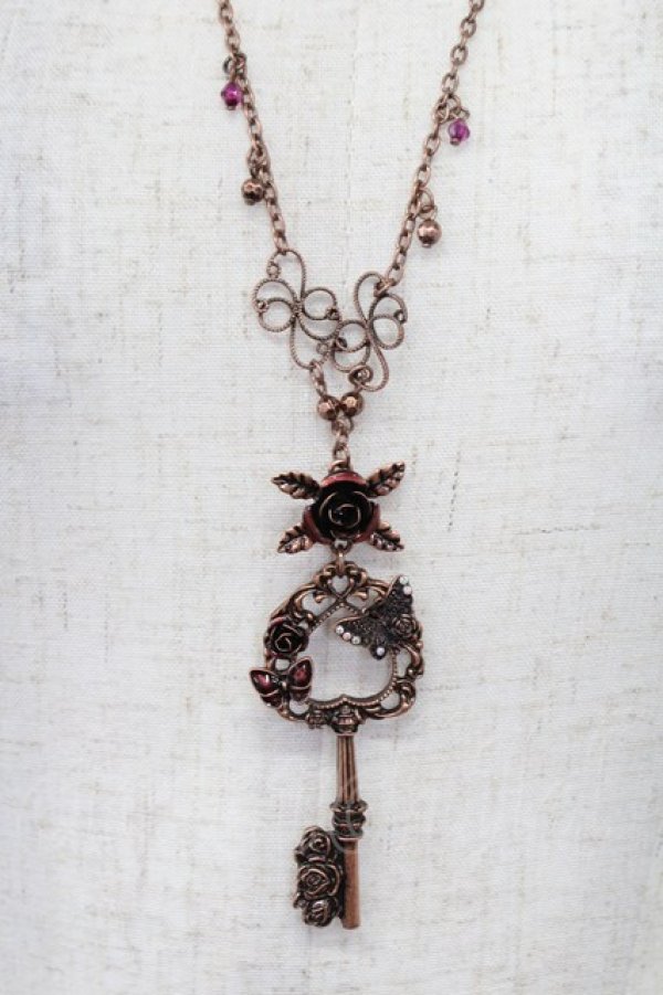 画像2: axes femme / ガーデン鍵ネックレス  ブロンズ T-26-02-26-031-AX-AC-SA-ZT (2)