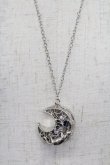 画像1: axes femme / ムーンＸアニマルネックレス  シルバー T-26-02-26-032-AX-AC-SA-ZT (1)