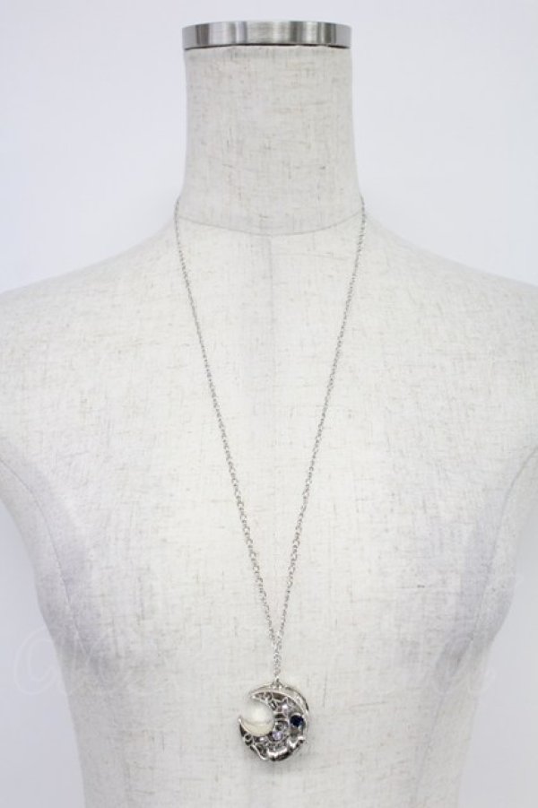 画像2: axes femme / ムーンＸアニマルネックレス  シルバー T-26-02-26-032-AX-AC-SA-ZT (2)