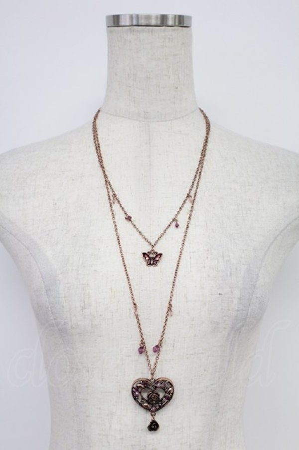 画像2: axes femme / アンティークハートネックレス  ブロンズ T-26-02-26-033-AX-AC-SA-ZT (2)