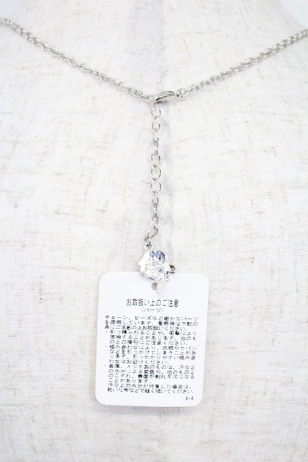 画像4: axes femme / クリア丸型ネックレス  クリアＸシルバー T-26-02-26-035-AX-AC-SA-ZT (4)