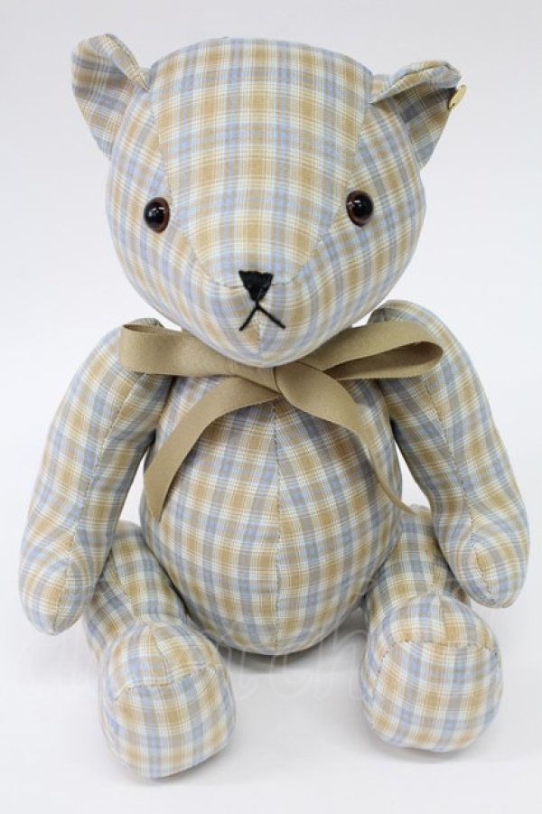 画像1: F i.n.t / テディベア  ブルー×ベージュ T-26-02-26-004-CA-ZA-SA-ZT (1)