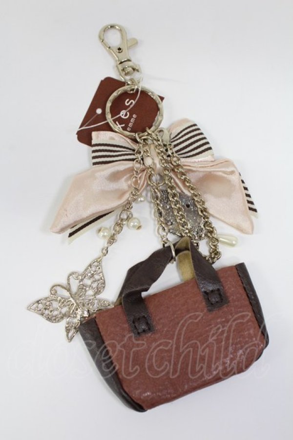 画像2: axes femme / リボン付バッグチャーム  ゴールド T-26-02-26-041-AX-ZA-SA-ZT (2)