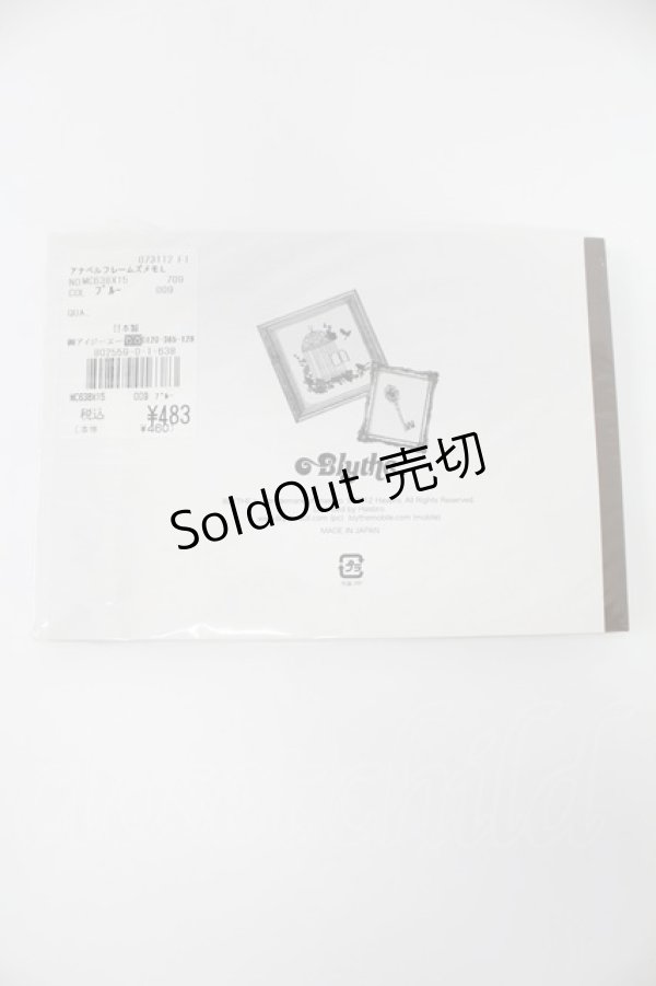 画像2: axes femme / アナベルフレームズメモ  ブルー T-26-02-26-007-AX-ZA-SA-ZT (2)