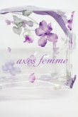 画像3: axes femme / オリジナル柄クリアポーチ  パープル T-26-02-26-010-AX-ZA-SA-ZT (3)