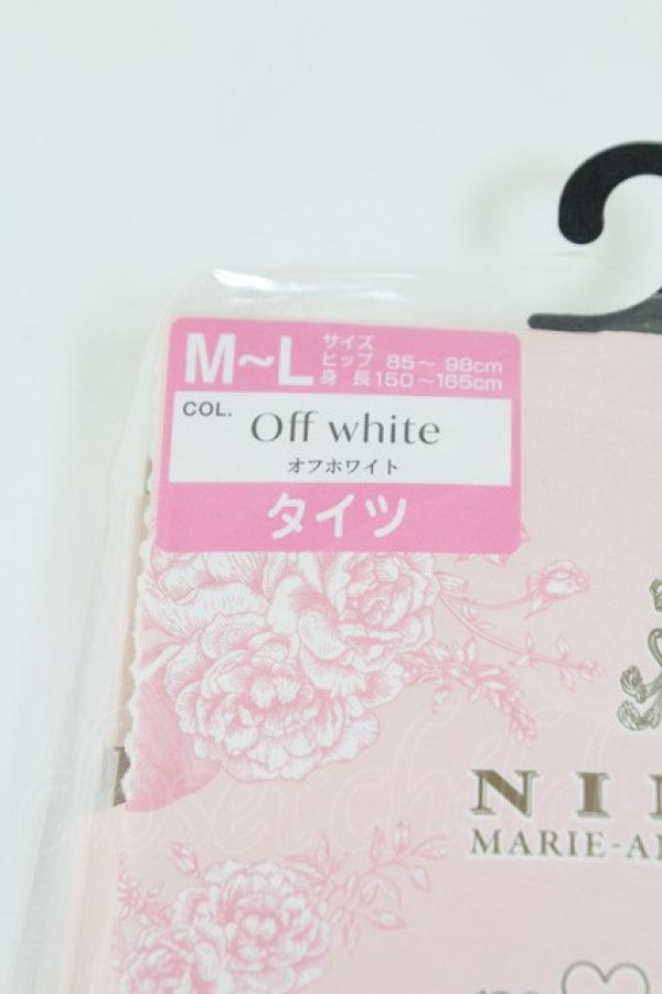 画像4: m petit by misako / AMNIタイツロゴ  白 T-26-02-26-011-LO-ZA-SA-ZT (4)