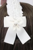 画像2: m petit by misako / AMレースカチューシャ  白 T-26-02-26-015-LO-AC-SA-ZT (2)