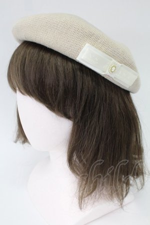 画像: m petit by misako / NINA's AMカメオベレー  アイボリー T-26-02-26-017-LO-AC-SA-ZTK037