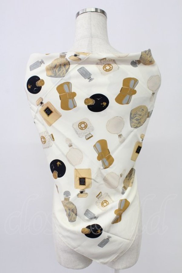 画像2: INGEBORG / 香水瓶柄ストール  シロ T-26-02-26-018-LO-ZA-OW-ZT (2)