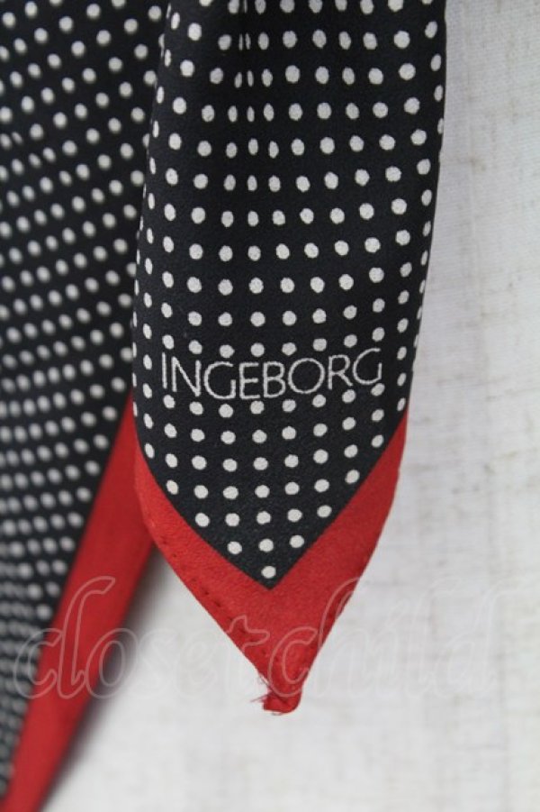 画像3: INGEBORG / 水玉大判ストール  クロ T-26-02-26-019-LO-ZA-OW-ZT (3)