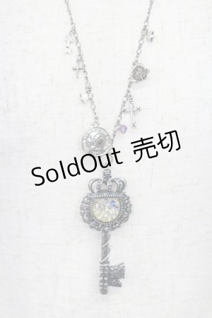 画像: axes femme / 鍵&馬車ネックレス  シルバー T-26-02-26-025-AX-AC-SA-ZT