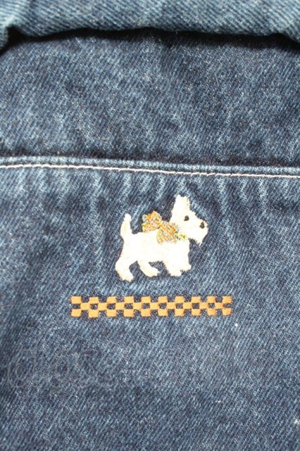 画像3: PINK HOUSE / テリア刺繍デニムポーチ  青デニム T-26-02-27-026-LO-ZA-SA-ZT (3)