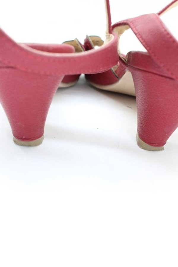 画像5: an another angelus / アイアンフレームカットワークサンダル L ボルドー T-26-02-27-027-CA-SH-SA-ZT (5)