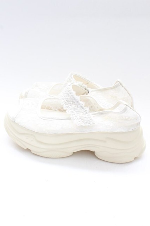 画像3: Fi.n.t / レース使いスニーカーサンダル 約24.5CM(内側採寸) 白 T-26-02-27-030-CA-SH-SA-ZT (3)