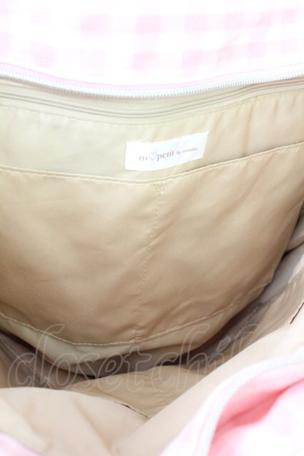 画像7: m petit by misako / AMリボンキルトCHECKバッグ  ピンク T-26-02-27-003-LO-BG-SA-ZT (7)