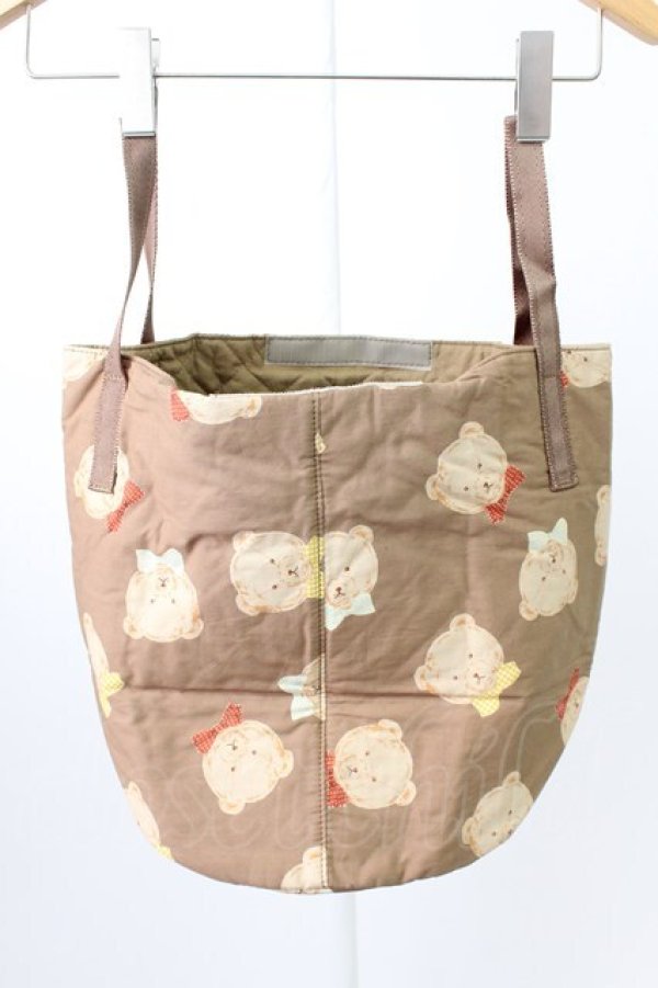 画像2: PINK HOUSE / かおくまバケツ型バッグ  ブラウン T-26-02-27-004-LO-BG-SA-ZT (2)