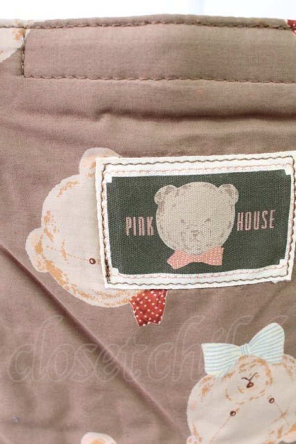 画像4: PINK HOUSE / かおくまバケツ型バッグ  ブラウン T-26-02-27-004-LO-BG-SA-ZT (4)