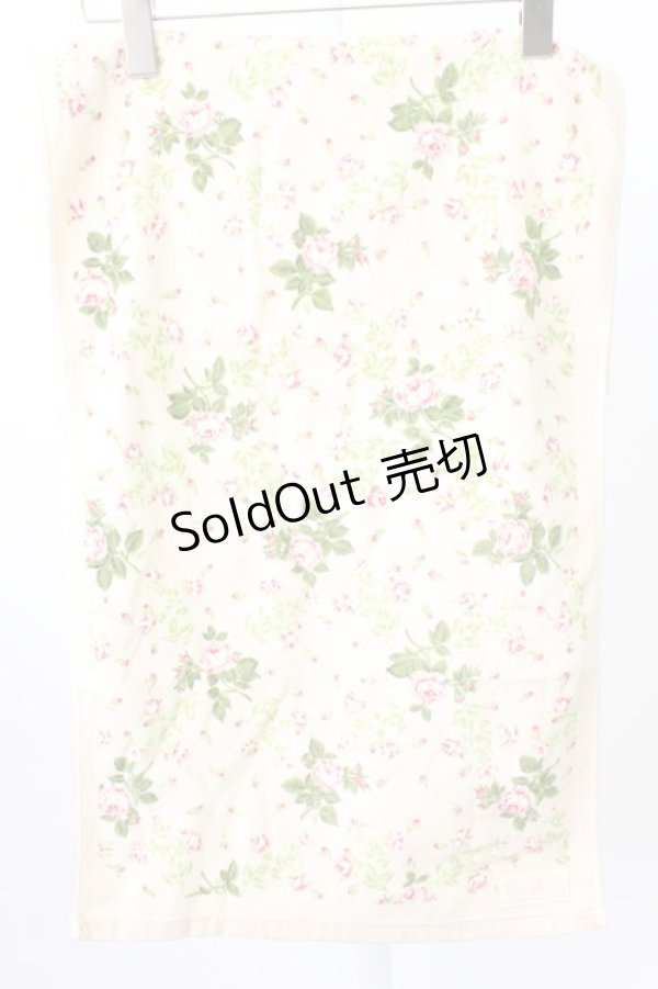 画像1: PINK HOUSE / オールドローズプリントタオル  アイボリー T-26-02-27-012-LO-ZA-SA-ZT (1)