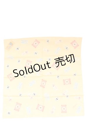 画像: PINK HOUSE / ワッペン柄スカーフ  アイボリー T-26-02-27-014-LO-ZA-SA-ZT