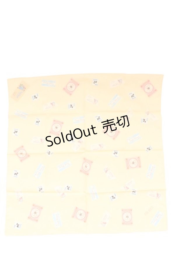 画像1: PINK HOUSE / ワッペン柄スカーフ  アイボリー T-26-02-27-014-LO-ZA-SA-ZT (1)