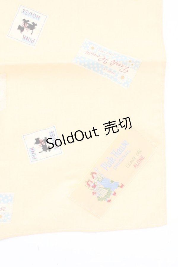 画像2: PINK HOUSE / ワッペン柄スカーフ  アイボリー T-26-02-27-014-LO-ZA-SA-ZT (2)