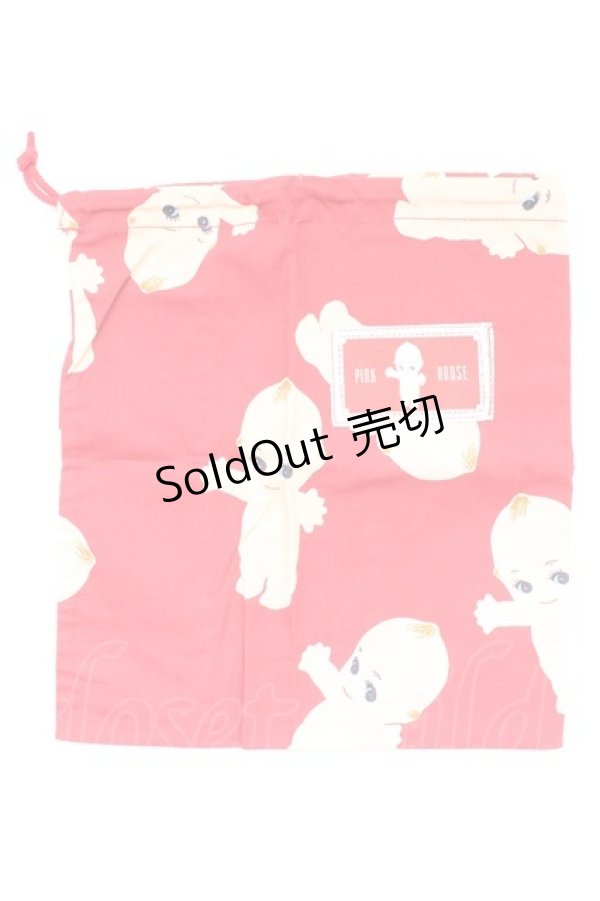 画像1: PINK HOUSE / キューピー巾着  赤 T-26-02-27-016-LO-ZA-SA-ZT (1)