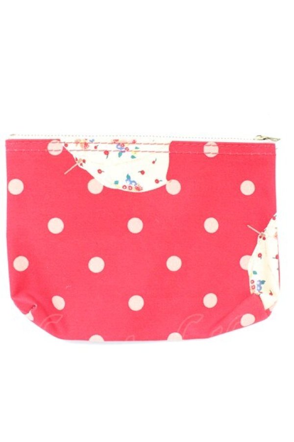 画像2: PINK HOUSE / 傘ドットポーチ  赤Ｘ白 T-26-02-27-017-LO-ZA-SA-ZT (2)