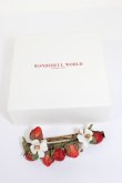 画像4: WONDERFUL WORLD / いちごバレッタ  赤Ｘゴールド T-26-02-28-027-LO-AC-SA-ZT (4)