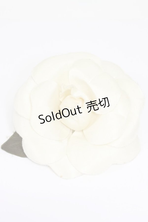 画像1: PINK HOUSE / カメリアコサージュブローチ  白 T-26-02-28-029-LO-ZA-SA-ZT (1)