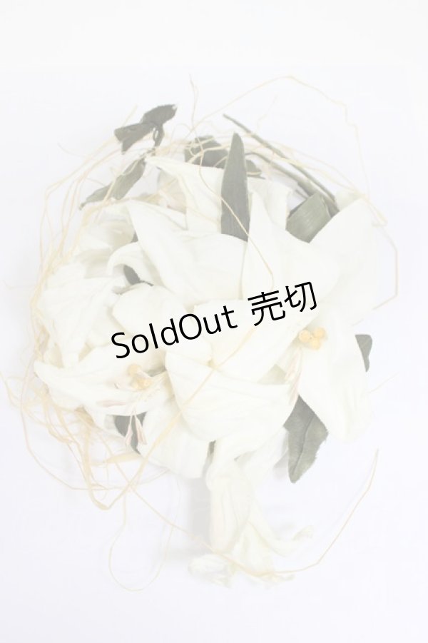 画像1: PINK HOUSE / 百合のコサージュ  シロ T-26-02-28-033-LO-AC-OW-ZT (1)