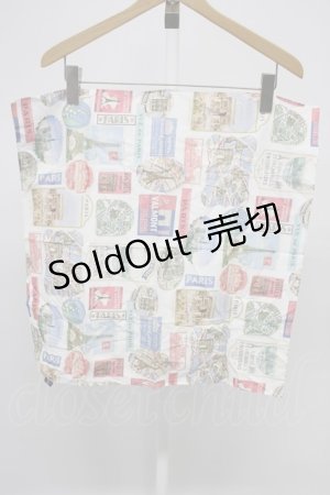 画像: Jane Marple / G スカーフ  白ＸサックスＸ青 T-26-02-28-034-JM-ZA-SA-ZT