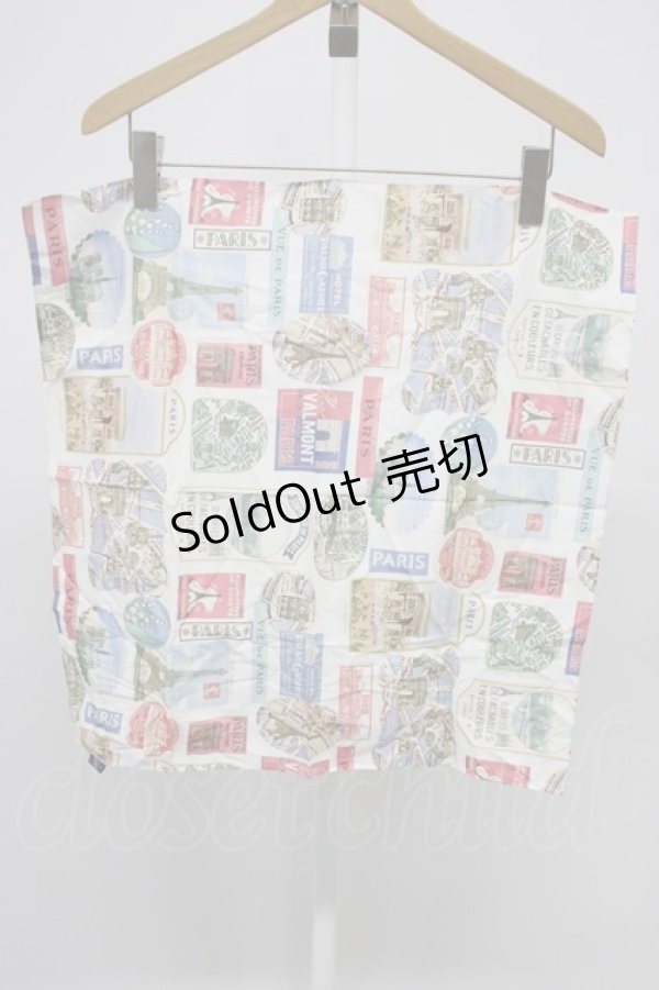 画像1: Jane Marple / G スカーフ  白ＸサックスＸ青 T-26-02-28-034-JM-ZA-SA-ZT (1)