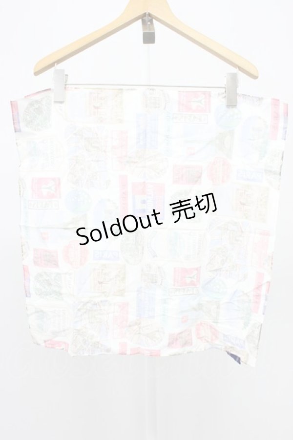 画像2: Jane Marple / G スカーフ  白ＸサックスＸ青 T-26-02-28-034-JM-ZA-SA-ZT (2)