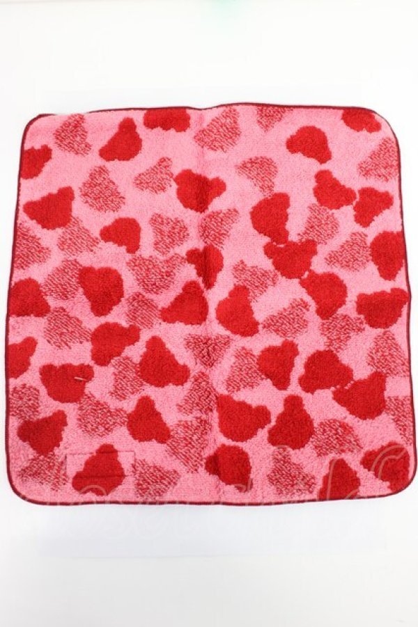 画像2: PINK HOUSE / ハンドタオル  ピンク赤 T-26-02-28-035-LO-ZA-SA-ZT (2)