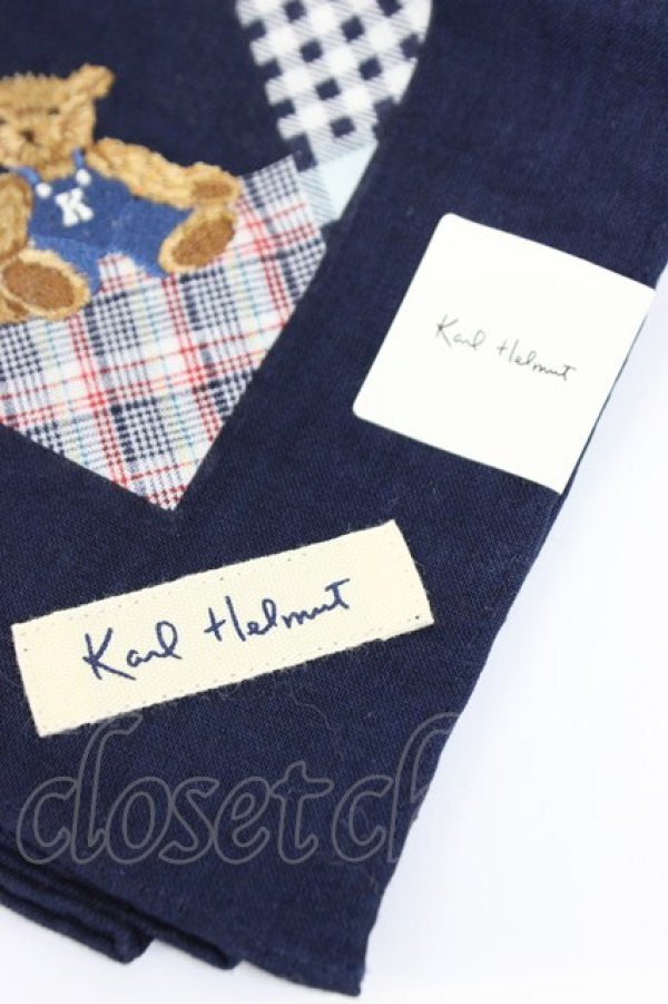 画像4: Karl Helmut / ハンカチ  青 T-26-02-28-036-EL-ZA-SA-ZT (4)