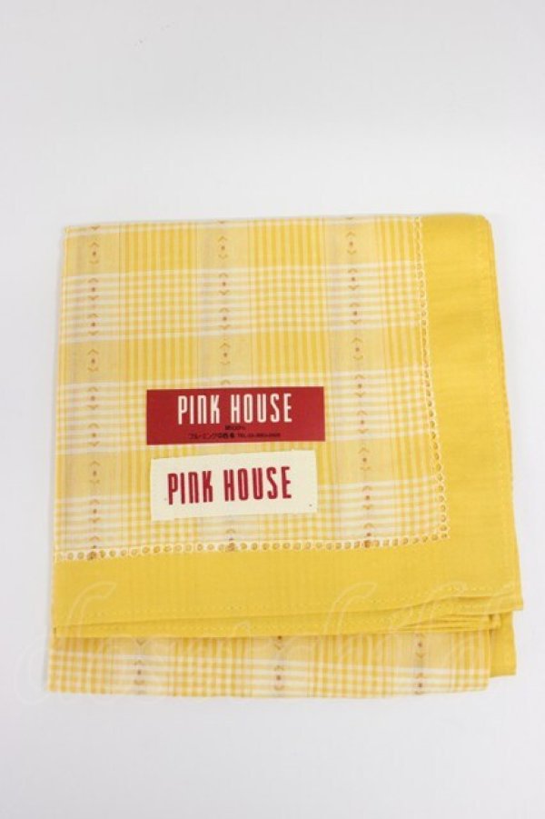 画像1: PINK HOUSE / ハンカチ  黄色 T-26-02-28-037-LO-ZA-SA-ZT (1)