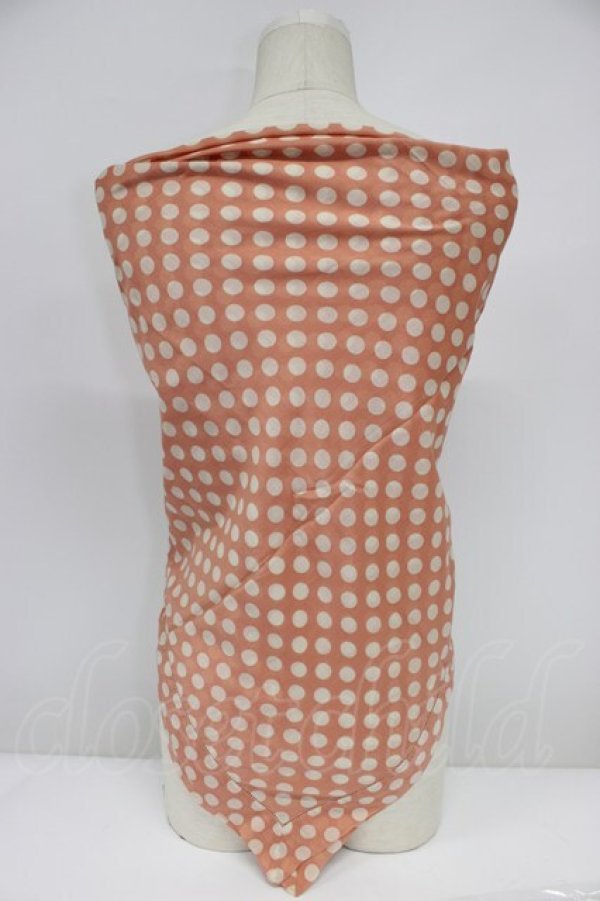 画像2: PINK HOUSE / ドット大判ストール  ピンクＸ白 T-26-02-28-040-LO-ZA-SA-ZT (2)