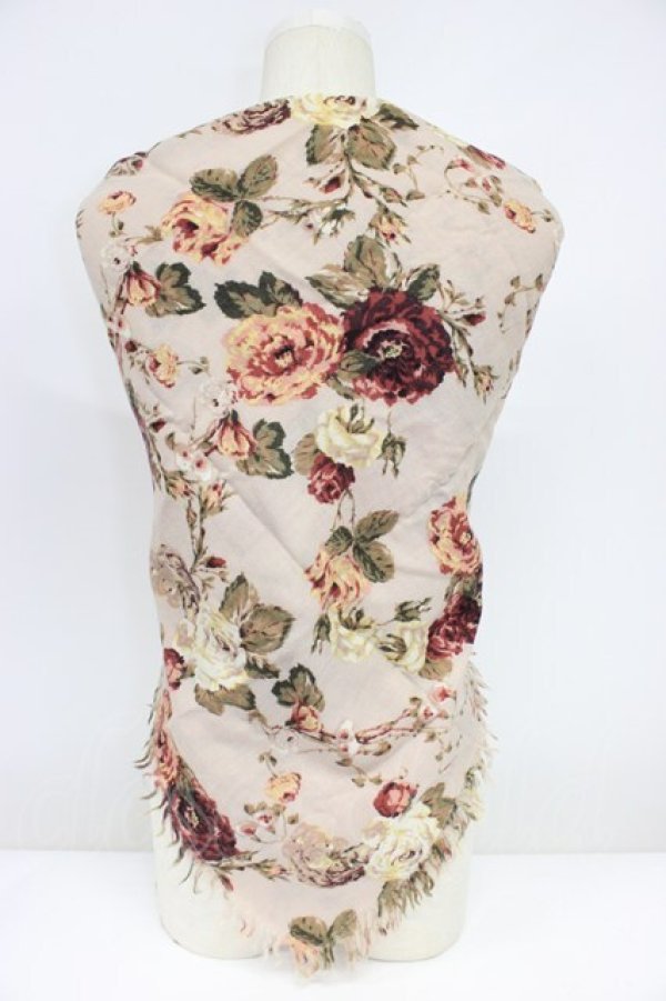 画像2: INGEBORG / プリントストール  ピンクフラワー T-26-02-28-041-0-ZA-SA-ZT (2)