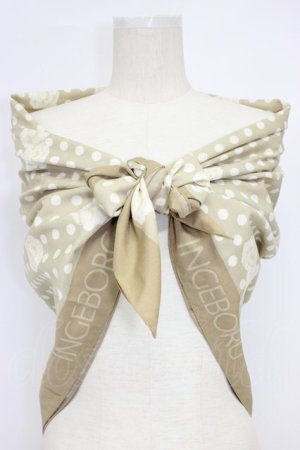 画像: INGEBORG / プリントストール  ドットブラウン T-26-02-28-042-0-ZA-SA-ZT