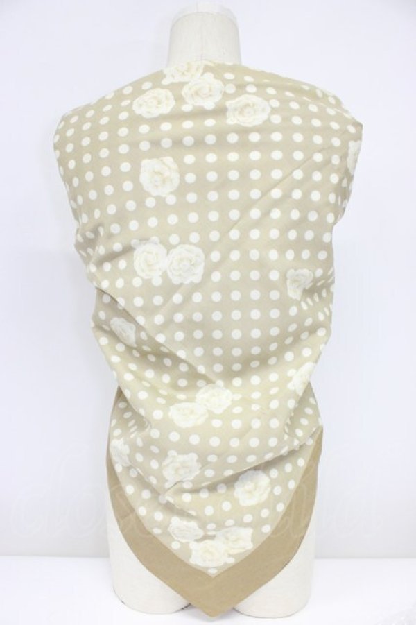 画像2: INGEBORG / プリントストール  ドットブラウン T-26-02-28-042-0-ZA-SA-ZT (2)