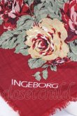画像3: INGEBORG / プリントストール  赤フラワー T-26-02-28-043-0-ZA-SA-ZT (3)