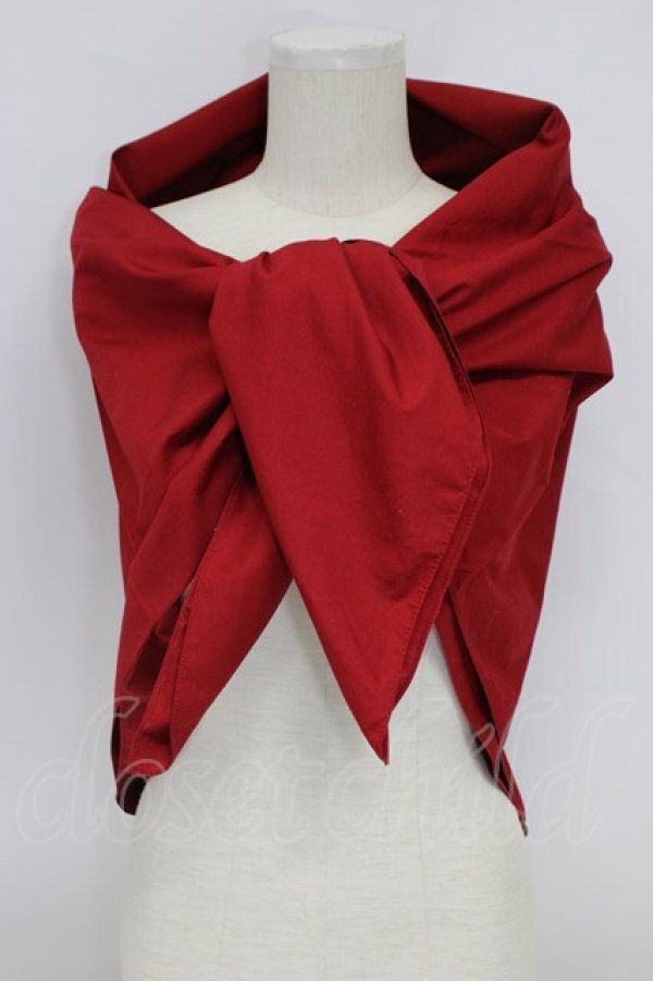 画像1: WONDERFUL WORLD / ジャム瓶大判ストール  赤 T-26-02-28-046-LO-ZA-SA-ZT (1)