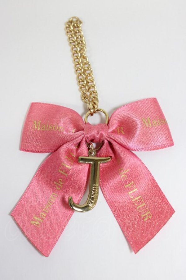 画像1: Maison de FLEUR / イニシャルリボンチャーム   T-26-02-28-017-LO-BG-SA-ZT (1)