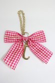 画像2: Maison de FLEUR / イニシャルリボンチャーム   T-26-02-28-019-LO-BG-SA-ZT (2)