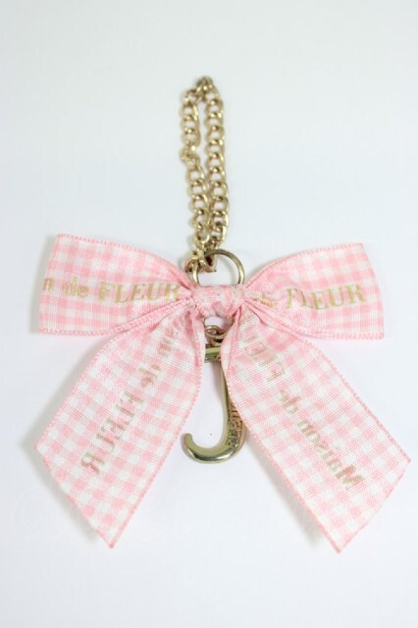 画像2: Maison de FLEUR / イニシャルリボンチャーム   T-26-02-28-022-LO-BG-SA-ZT (2)