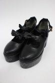 画像1: Ank Rouge / ダブルリボンドーリーシューズ M 黒 T-26-03-01-003-CA-SH-SA-ZT (1)