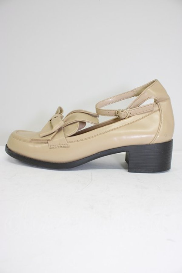 画像3: Angelic Pretty / Bunny Collegeシューズ L ベージュ T-26-03-01-030-AP-SH-SA-ZT (3)