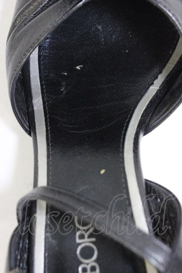 画像5: INGEBORG / フラワークリップ付きギャザーサンダル XL 黒 T-26-03-01-031-LO-SH-SA-ZT (5)