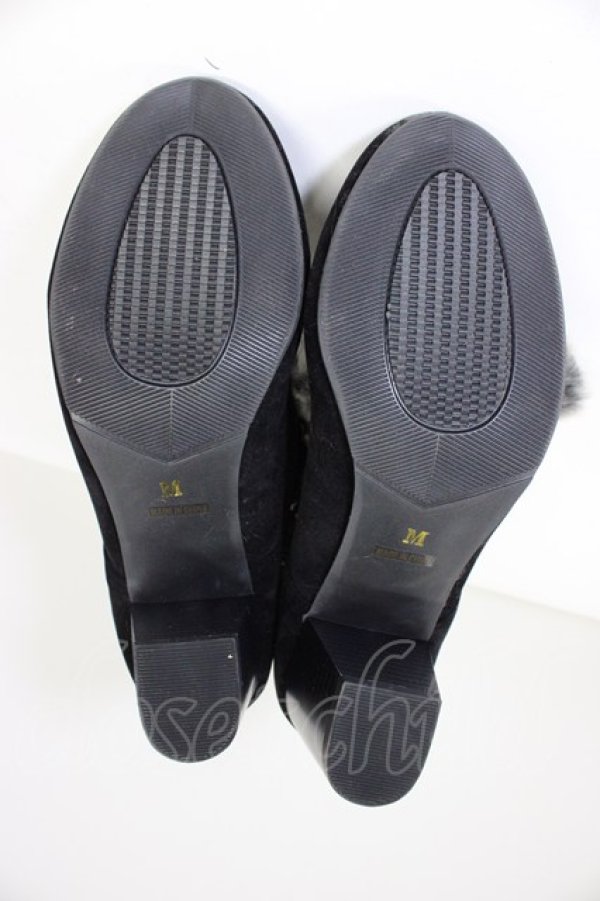 画像4: axes femme / ファーボンボンロングブーツ M 黒 T-26-03-01-033-AX-SH-SA-ZT (4)